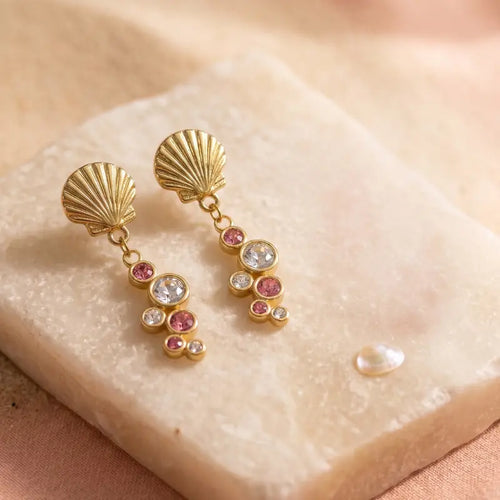 Zyler-Infini Coral Sunset Earring Tarnish-Free Earrings UAE