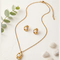 Zyler-Infini The Auric Molten Pearl Set Waterproof Tarnish-Free Jewelry UAE