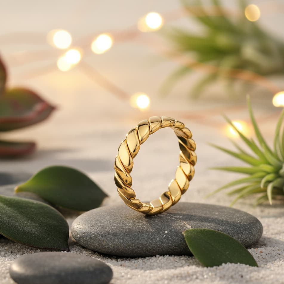 The Gold Baguette Eternity ring