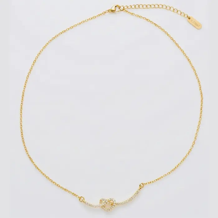 Zyler-Infini The Love Knot Necklace Waterproof Tarnish-Free Jewelry UAE