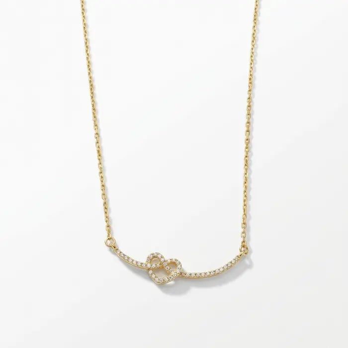Zyler-Infini The Love Knot Necklace Waterproof Tarnish-Free Jewelry UAE