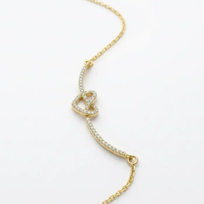Zyler-Infini The Love Knot Necklace Waterproof Tarnish-Free Jewelry UAE