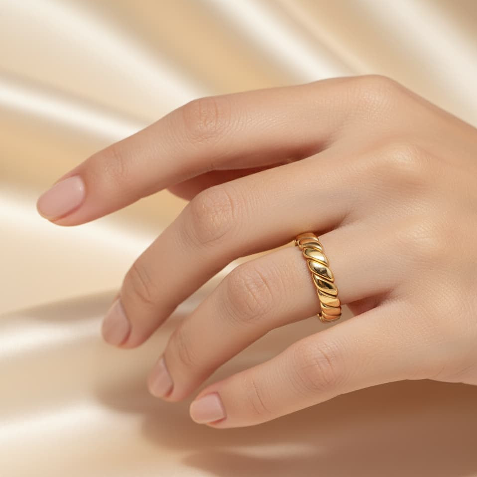 The Gold Baguette Eternity ring