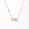 Zyler-infini The Prism Bar Mother Pearl Chain Waterproof Tarnish-Free Jewelry UAE