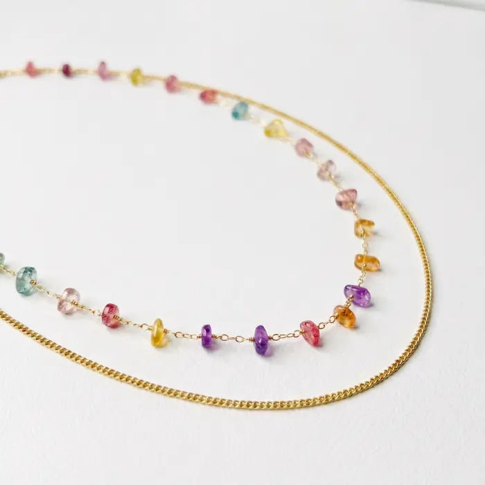 Zyler-Infini The Tourmaline Link Chain Waterproof Tarnish-Free Jewelry UAE