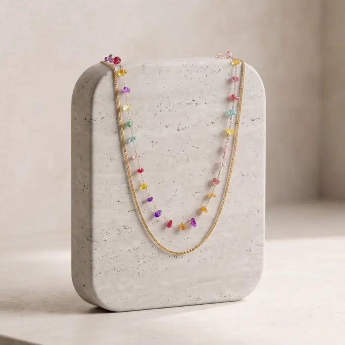 Zyler-Infini The Tourmaline Link Chain Waterproof Tarnish-Free Jewelry UAE