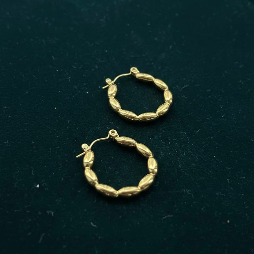 Zyler-Infini Golden Grain Hoops