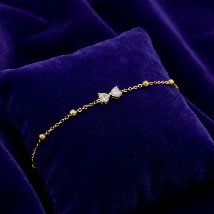 Zyler-Infini Hugged Hearts Bracelet Waterproof Tarnish-Free Jewelry UAE