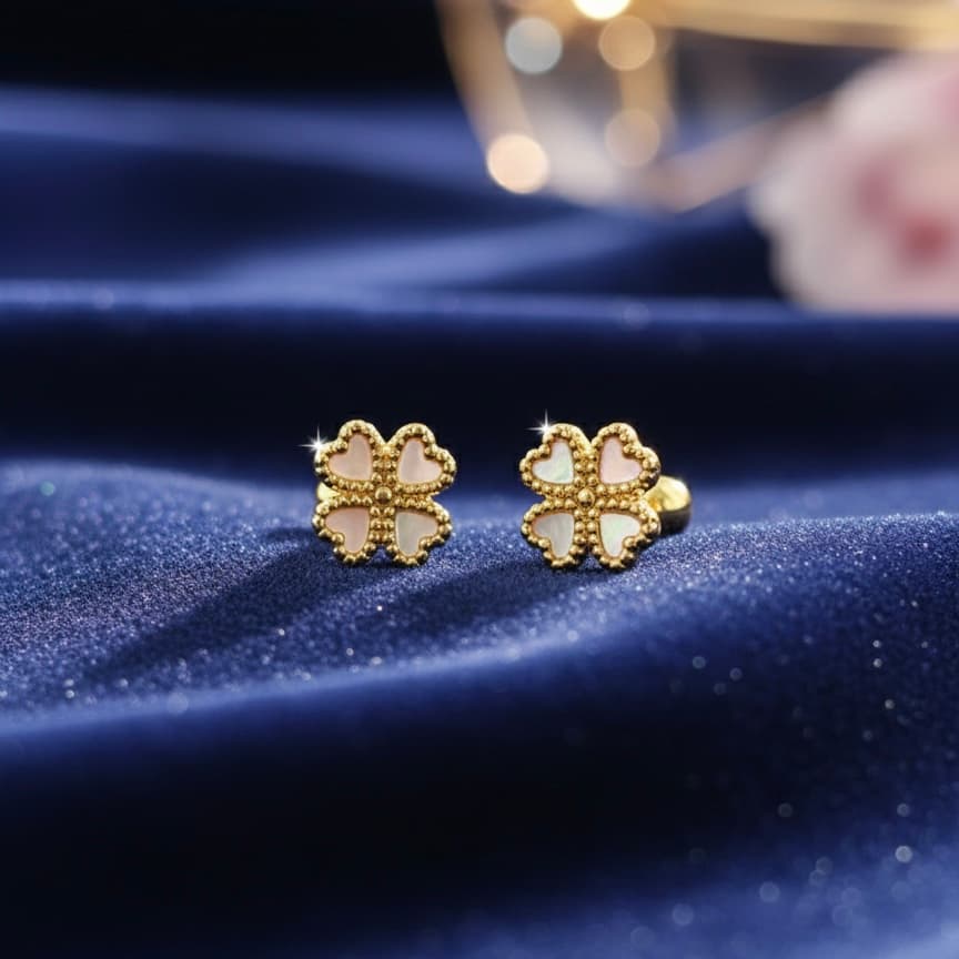 Zyler-Infini Petal-Heart Stud