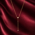 The Lotus Dewdrop Long Necklace - ZYLER-INFINI