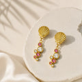 Zyler-Infini Coral Sunset Earring Tarnish-Free Earrings UAE