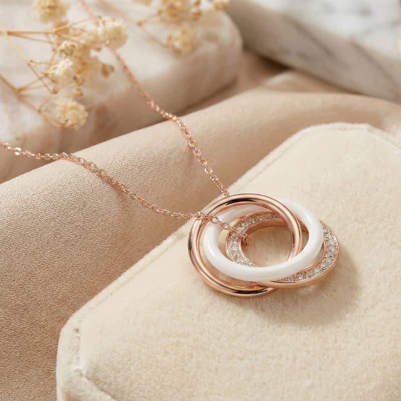 Zyler-Infini The Trinity Aura Sterling Silver Necklace Waterproof Tarnish-Free Jewelry UAE