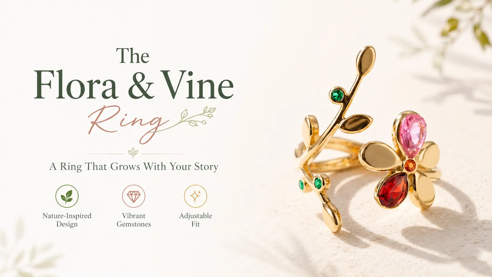 Zyler-infini Flora & Vine Ring Promo