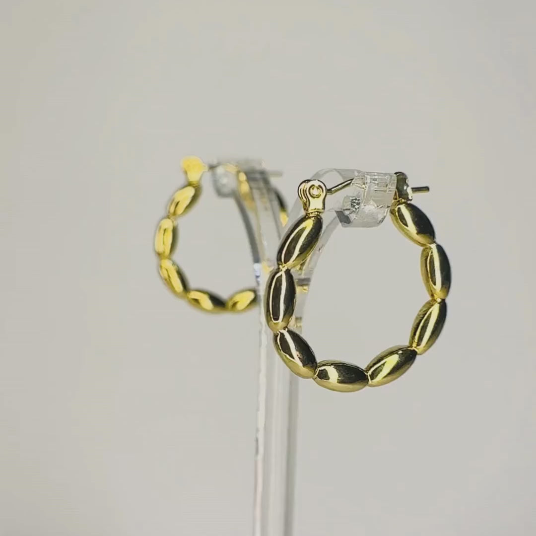 Golden Grain Hoops
