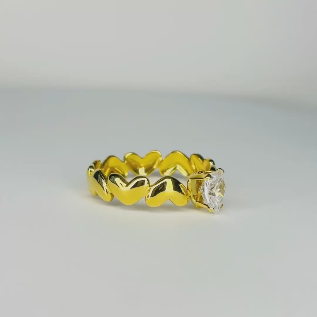 Heart-Diamond Ring