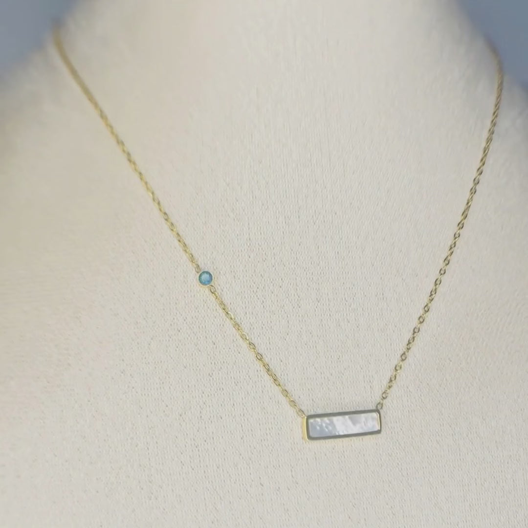 The Prism Bar Mother Pearl Chain