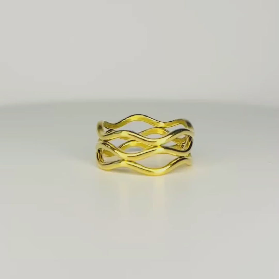 Ocean Wave Ring