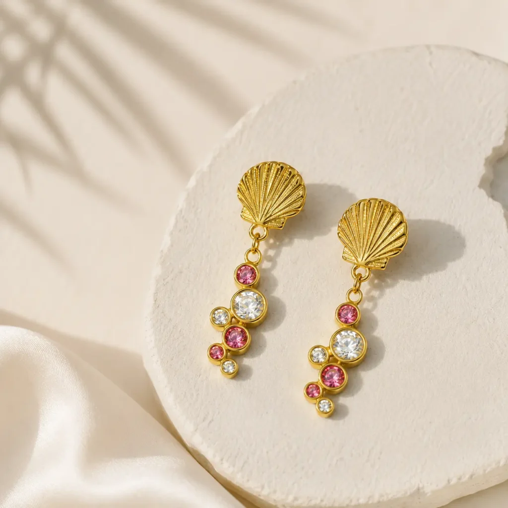Coral Sunset Earring