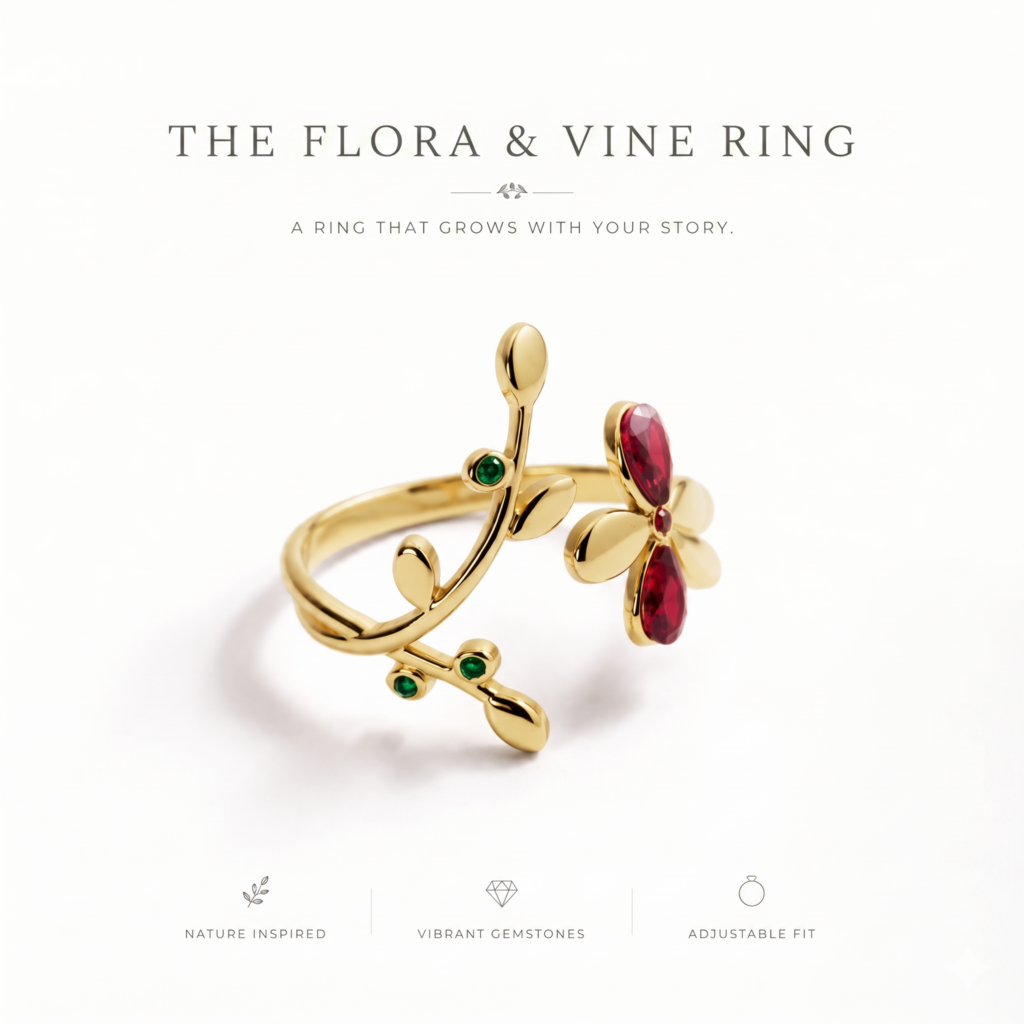 Zyler-infini The Flora & Vine Ring
