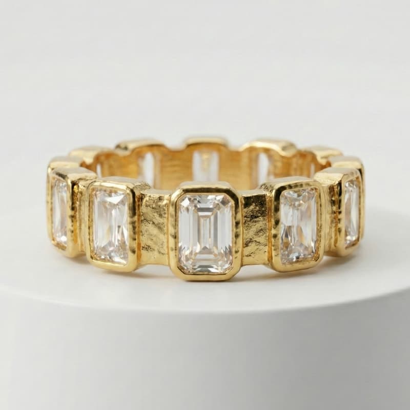 The Lumina Zircon Eternity Ring
