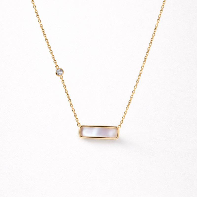 Zyler-Infini The Prism Bar Mother Pearl Chain