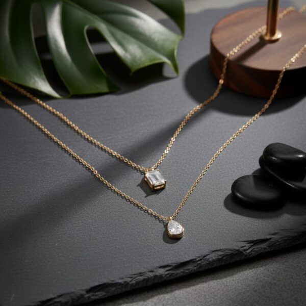 The Signature Geometric Duo Necklace - Image 2