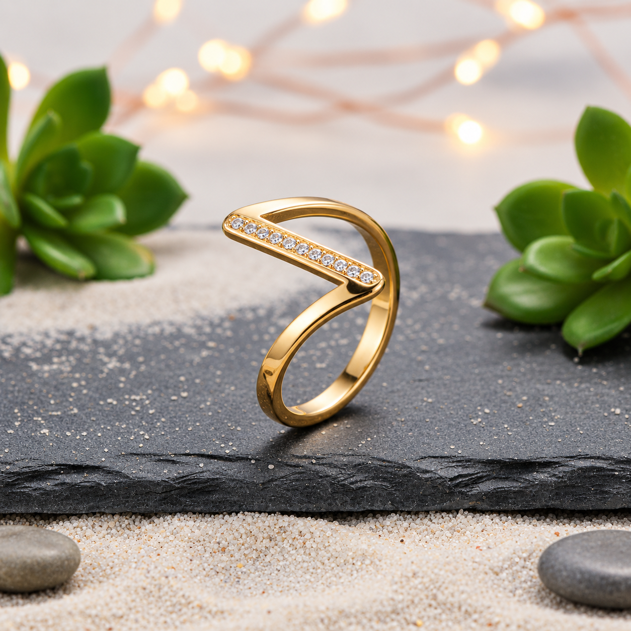 Zyler-Infini The Modern Chevron Ring