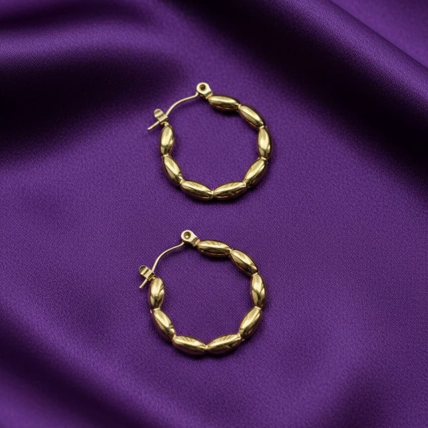 Zyler-Infini Golden Grain Hoops