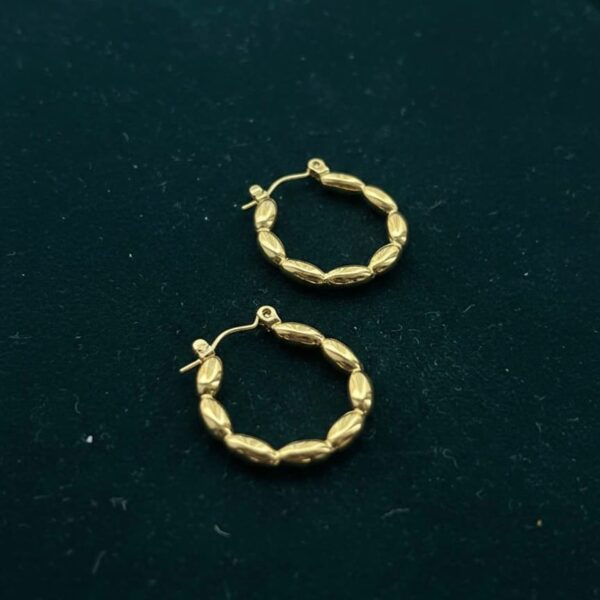 Zyler-Infini Golden Grain Hoops